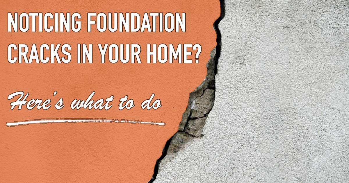 A damaged wall that makes it hard not to notice foundation cracks after moving